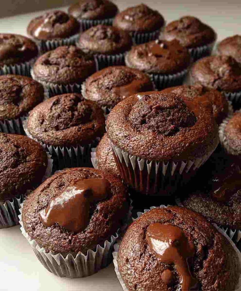 Irresistibly Healthy Chocolate Mini Muffins