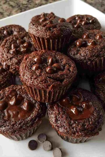 Irresistibly Healthy Chocolate Mini Muffins