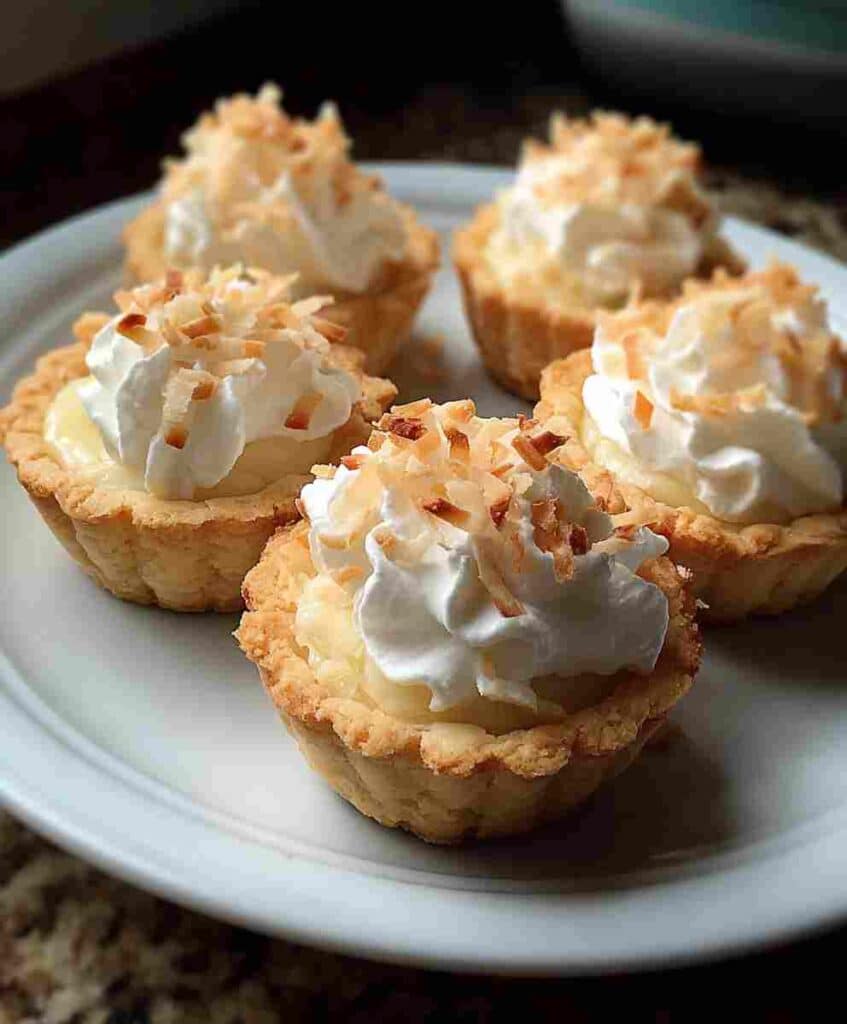 Coconut Cream Pie Cookie Cups