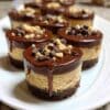 Chocolate Peanut Butter Mini Cheesecakes