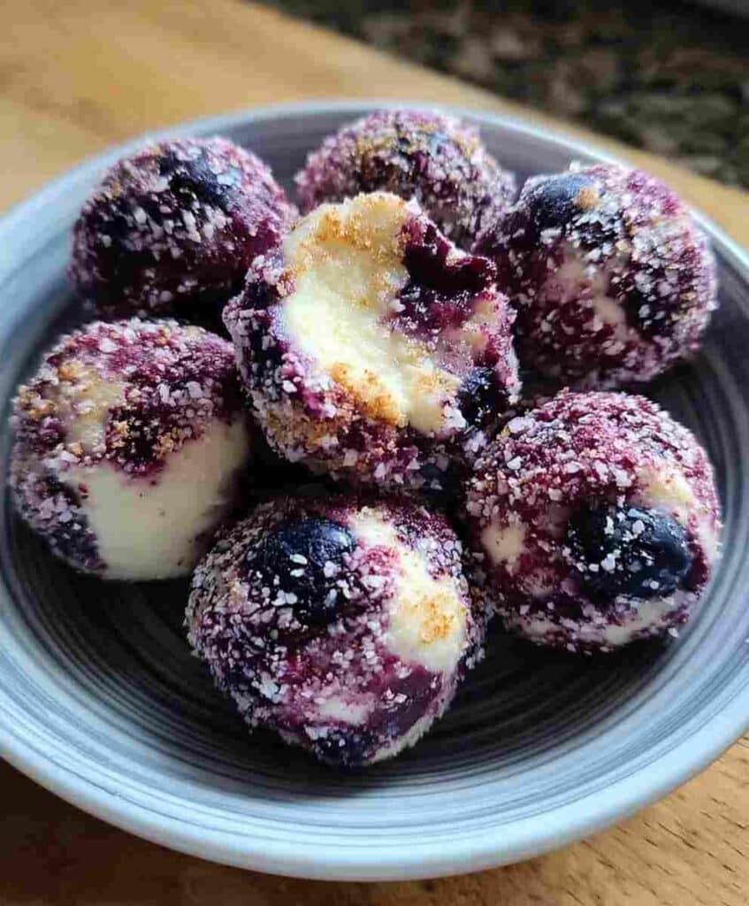 Blueberry Cheesecake Protein Bites