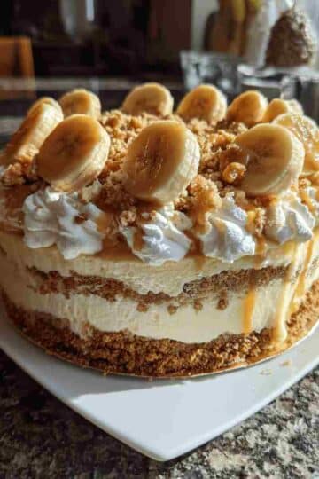 Banana Pudding Cookie Butter Cheesecake Cake