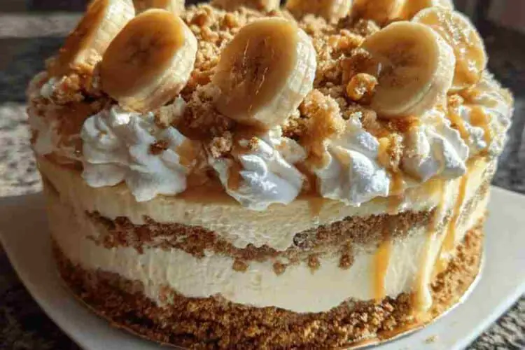 Banana Pudding Cookie Butter Cheesecake Cake