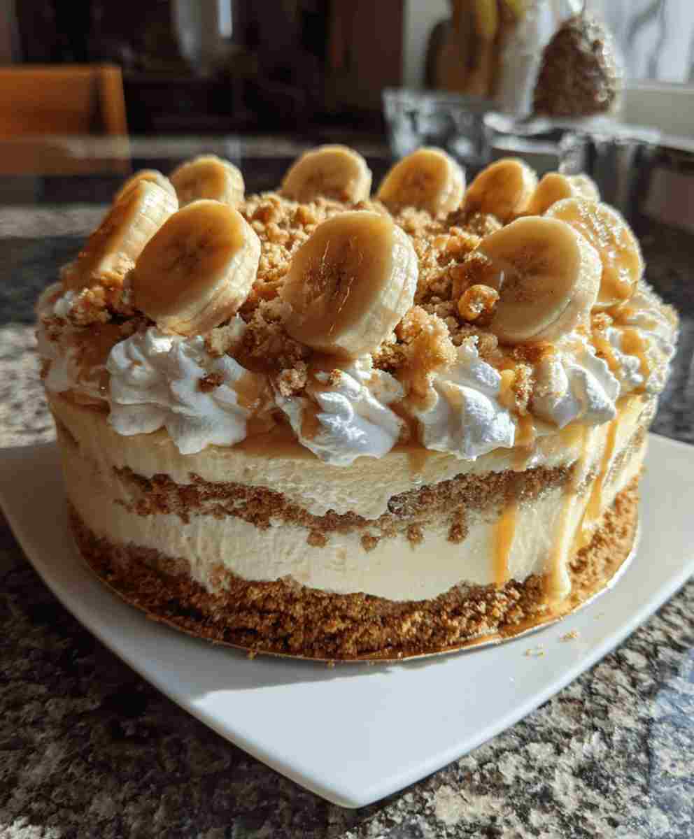 Banana Pudding Cookie Butter Cheesecake Cake