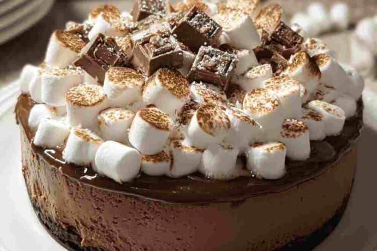 Easy Hot Cocoa Cheesecake