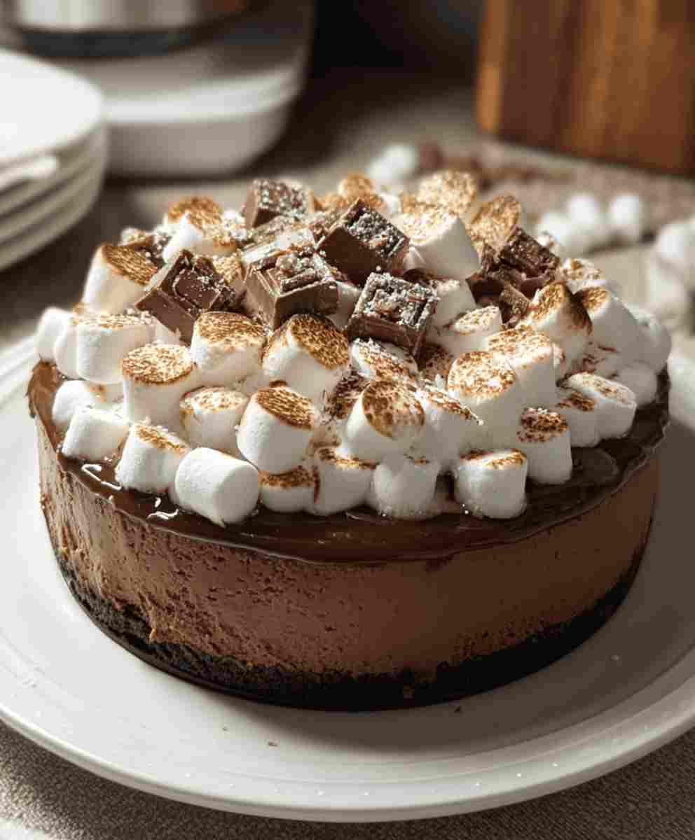 Easy Hot Cocoa Cheesecake