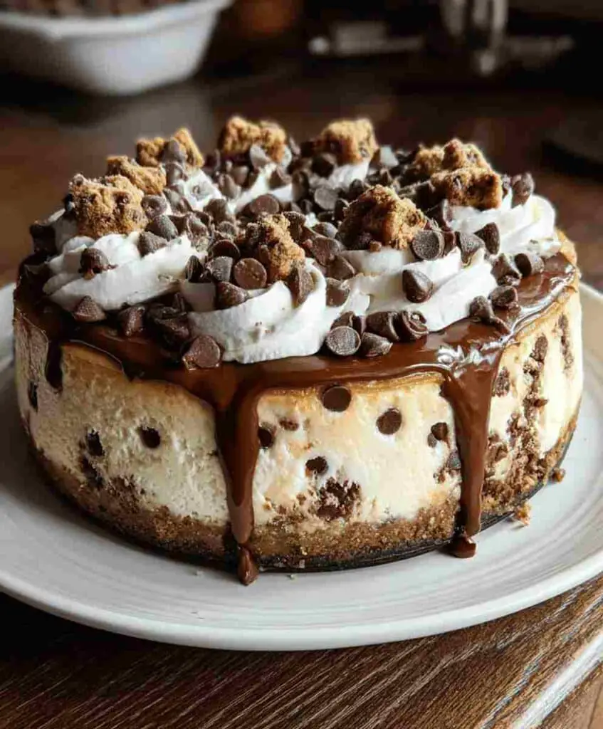 Chocolate Chip Cookie Dough Cheesecake
