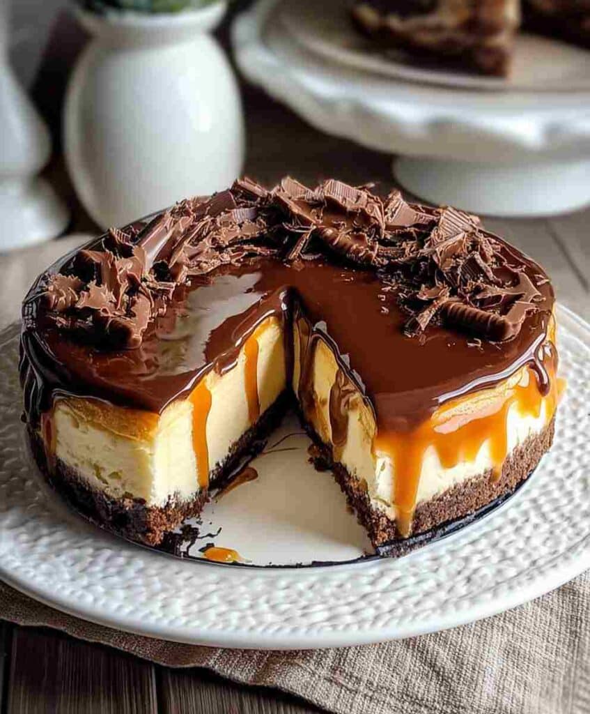 Chocolate Caramel Cheesecake