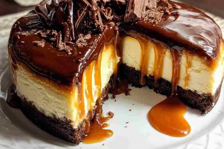Chocolate Caramel Cheesecake