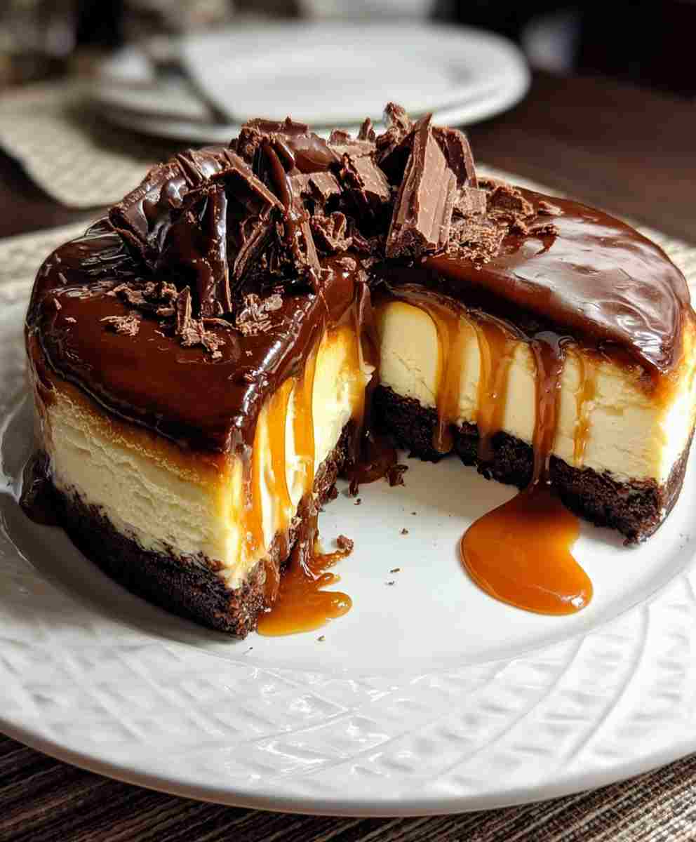 Chocolate Caramel Cheesecake