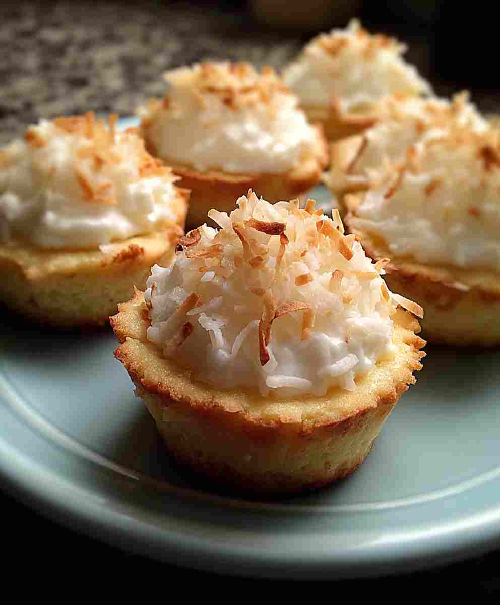 Coconut Cream Pie Cookie Cups