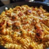 Cheesy Cajun Garlic Chicken Rotini Skillet