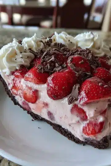 Chocolate Covered Strawberry Pie