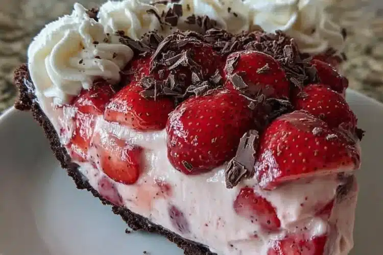 Chocolate Covered Strawberry Pie