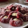Red Velvet Thumbprint Cookies