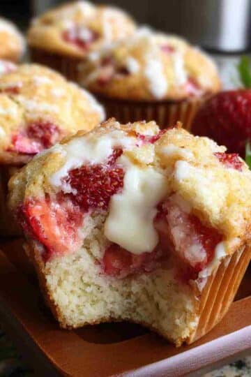 Healthy Strawberry Cream Cheese Muffins