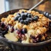 Blueberry Cream Cheese Crumble Dump Cake